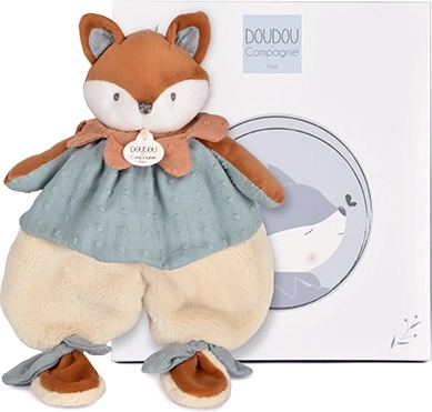 Doudou gavesæt med plyskrammebamse Ræv Timo 29 cm