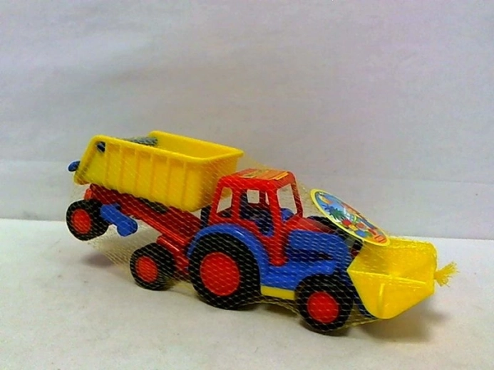 Basics børnetraktor med frontlæsser og anhænger