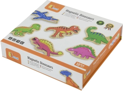 Træmagneter dinosaurer – sæt med 20 stk.