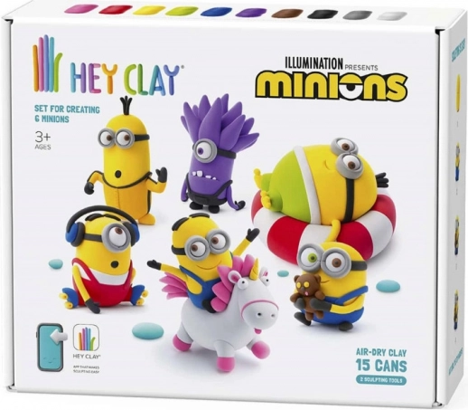 Hej Clay plastiksæt Minions