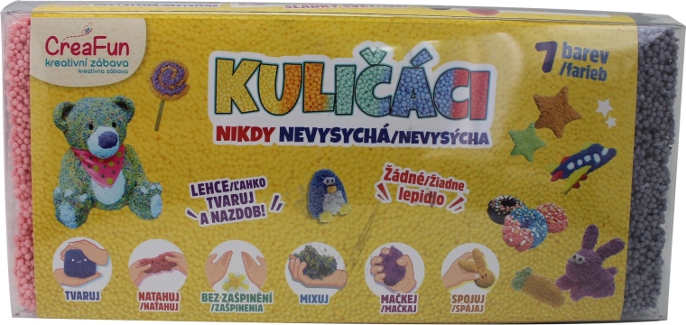 CreaFun kuglemasse – 7 farver