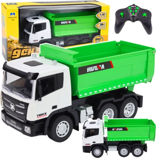 RC tippelastbil HUINA 1:18 grøn