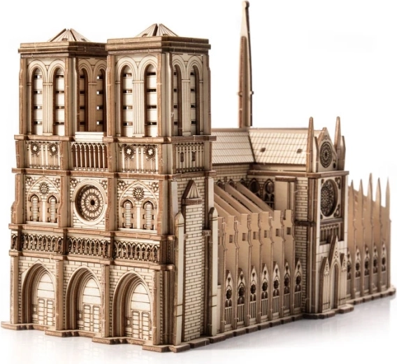 Detaljeret replika af Notre-Dame-katedralen