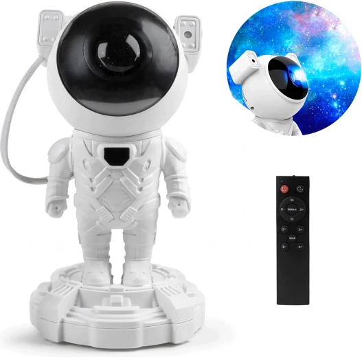 Drejeligt astronauthoved for præcis projektion