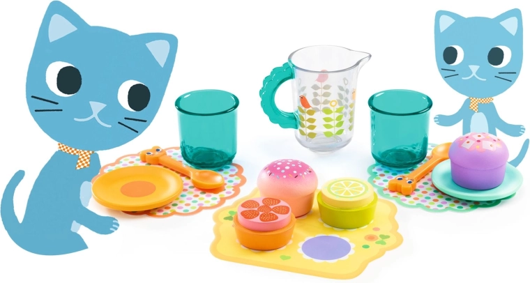 Farverig tefest for de mindste