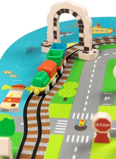 Selvkørende lokomotiv og vogne