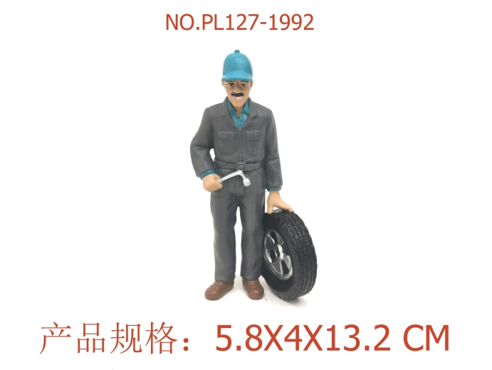 Figur automekaniker 13,2 cm - 1 stk.