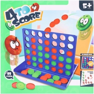 Brætspil Kryds og bolle 4 på stribe – plastisk familiespil