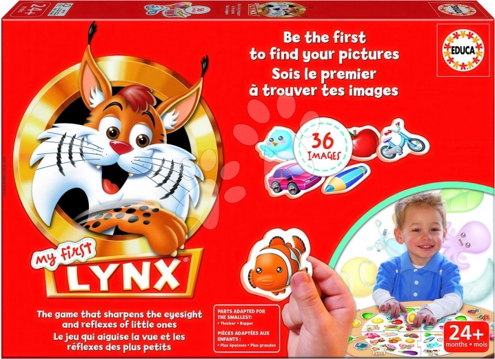 Educa My First Lynx – billedbaseret observationsspil for børn (36 kort)