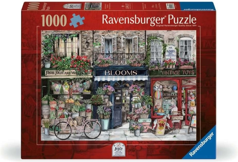 Ravensburger puslespil Busy High Street 1000 brikker