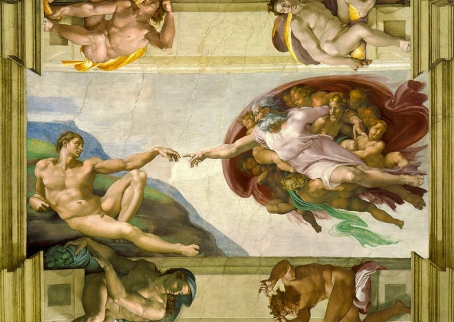 Puslespil Michelangelo Buonarroti: Skabelsen af Adam 1000 brikker