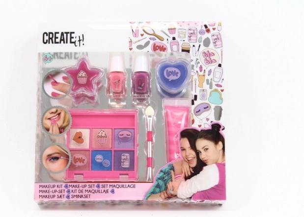 CREATE IT! makeup-sæt i pink og lilla