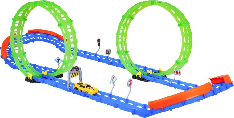 Modulær bane med sikkerhedsbarrierer