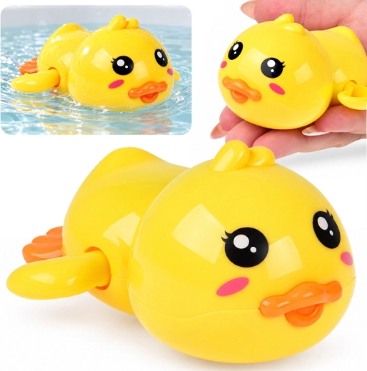 Optrækkelig flydende badeand