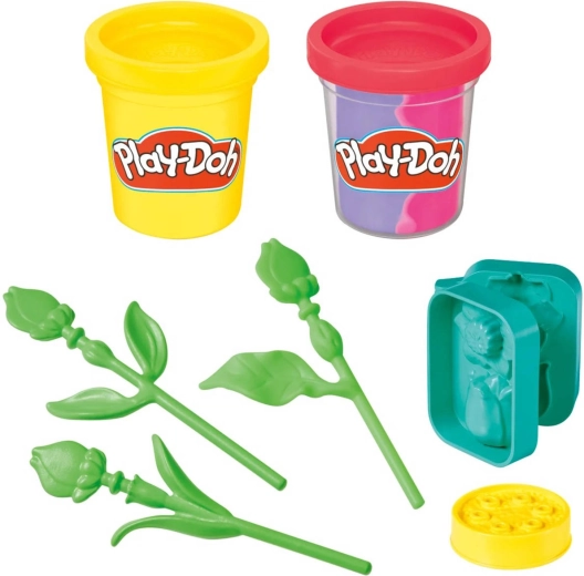 Skab blomster ved hjælp af form, stilke og fod