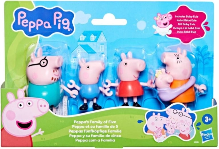 Hasbro Peppa Pig familiesæt med figurer (5 stk.)
