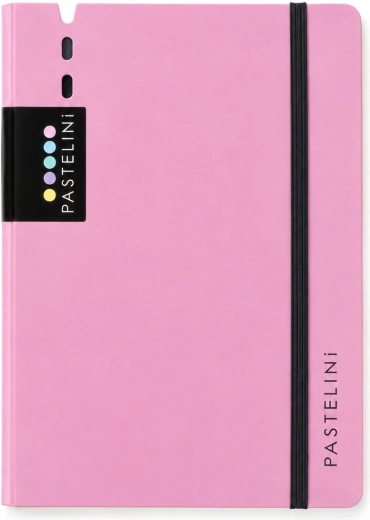 Pastelini Karis skum-4-ringsblok A5 rosa