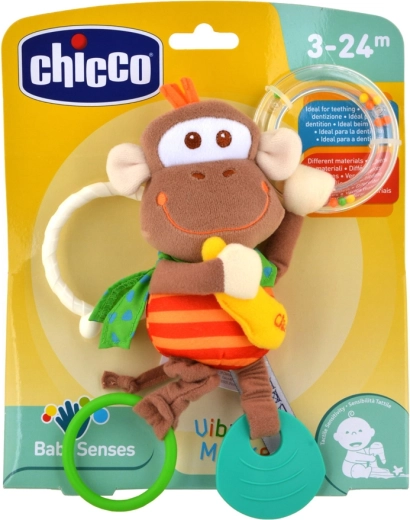 Chicco vibrerende bidering og rangle abe 3m+