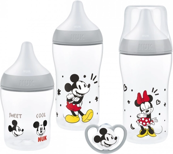 NUK Perfect Match Disney Mickey Mouse sæt med sutteflasker og sut