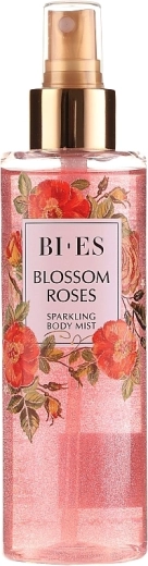 Bodymist med glimmer BI-ES Blossom Roses 200 ml