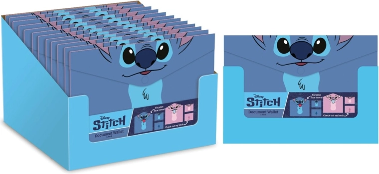 Sæt med plastlommer Lilo og Stitch