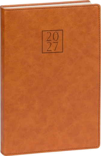 Notique dagbog Prestigio 2027, brun, 15 × 21 cm
