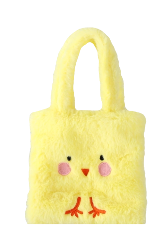 Sødt plydsmotiv af kylling