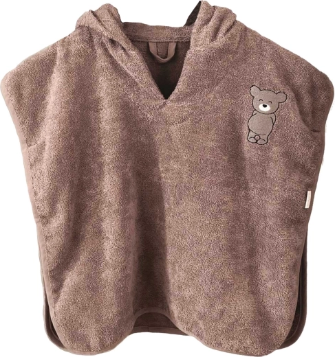 Petú Petú poncho med hætte Celsa teddy