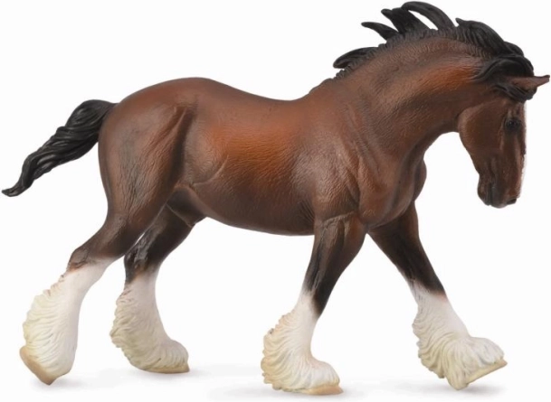 Clydesdale-hingst, brun (bay) – samlerfigur COLLECTA