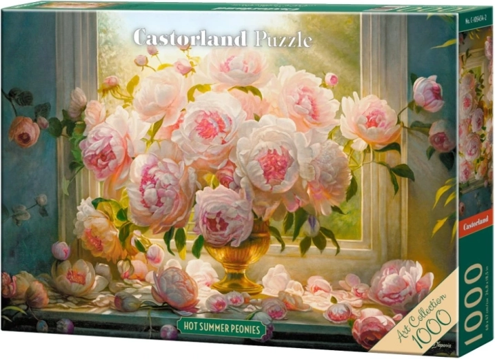 Puslespil sommerpæoner 1000 brikker – Castorland Art Collection