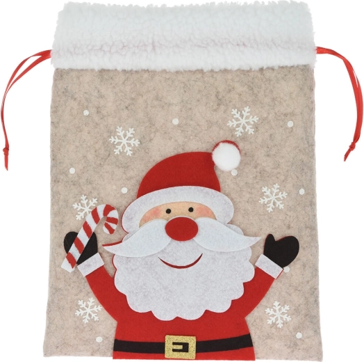 Blød filt og plysset kant for et festligt look