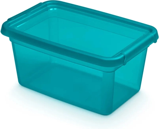 Basestore Ocean opbevaringsboks med låg og clips 4,5 l