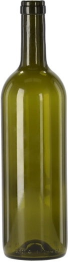 Olivengrøn glasflaske til vin 0,75 l (pakke med 8 stk)