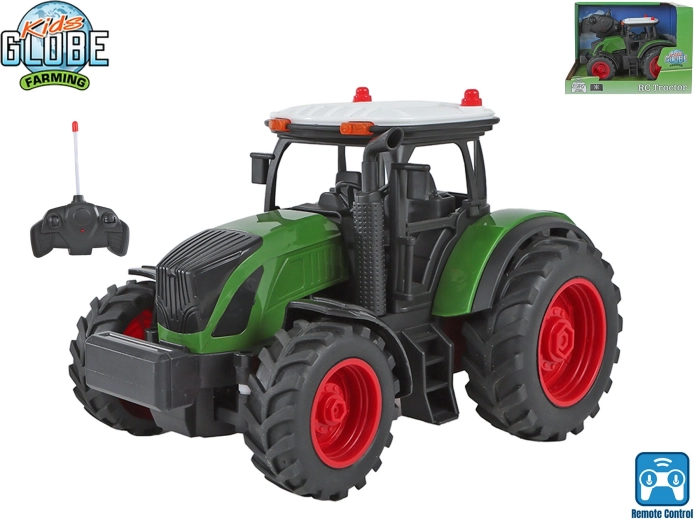 Kids Globe Farming fjernstyret traktor til gård 2,4 GHz ca. 20 cm