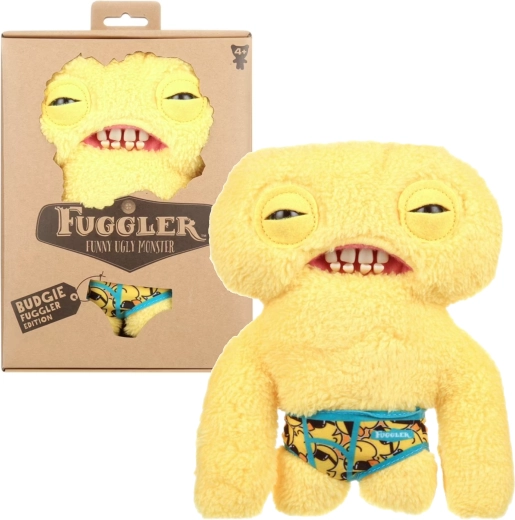 Fuggler Budgie Squidge plysdyr i undertøj 22 cm