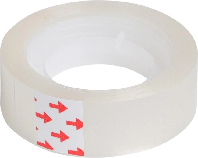 Gennemsigtig tape 15 mm × 20 m, pakke med 5 stk.
