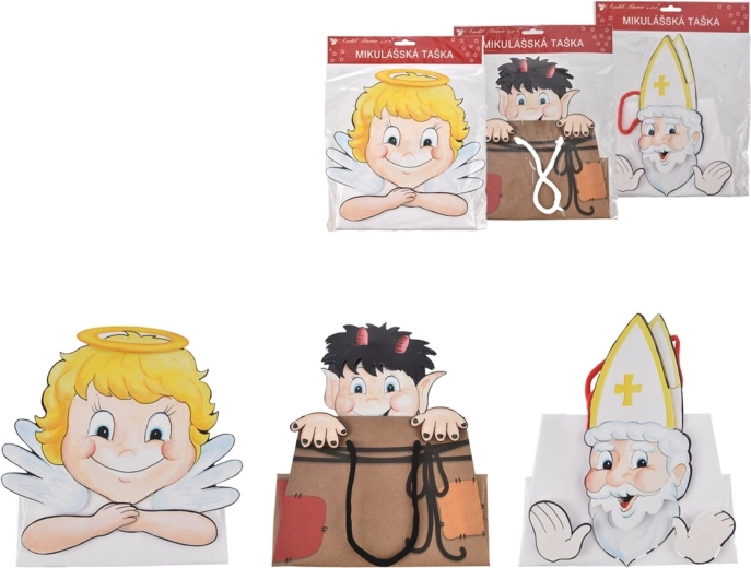 Gavepose til Sankt Nikolaus 22 × 10 × 22 cm (3 motiver)