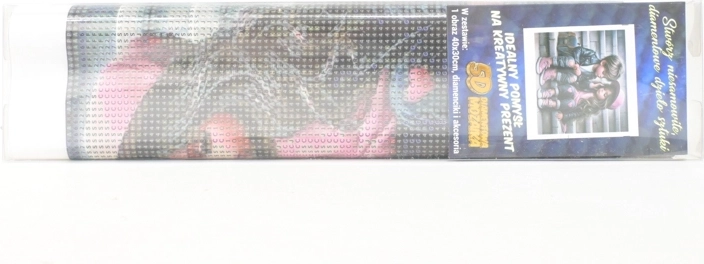 Diamantmosaik Pige og dreng på trappen 30 × 40 cm