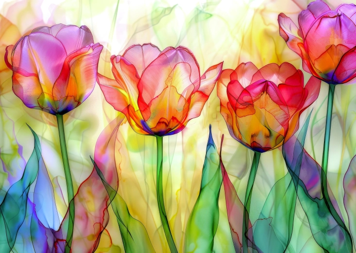 Enjoy puslespil Tulipanhave 1000 brikker