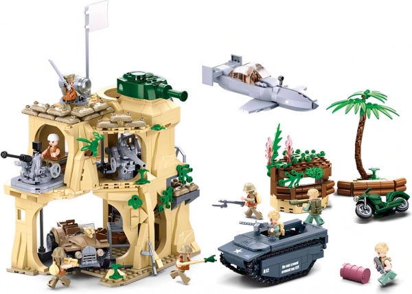 Sluban Army WW2 slaget om Iwo Jima byggesæt