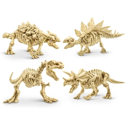 Saml en dinosaur med lysende øjne