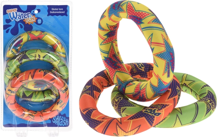 Vand-neoprenringe 13 cm, sæt med 3 stk.
