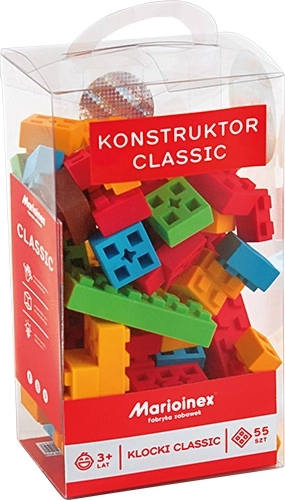 Klassiske bløde byggeklodser med 55 dele