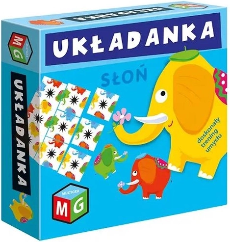 Puslespil-logikspil elefant