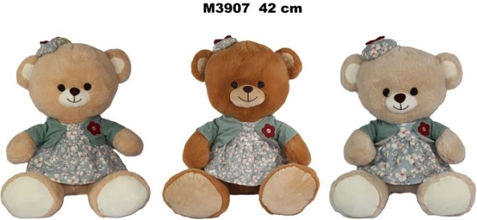 Bamse i kjole 42 cm - 1 stk.