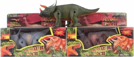 Gående lysende dinosaur på batterier til børn