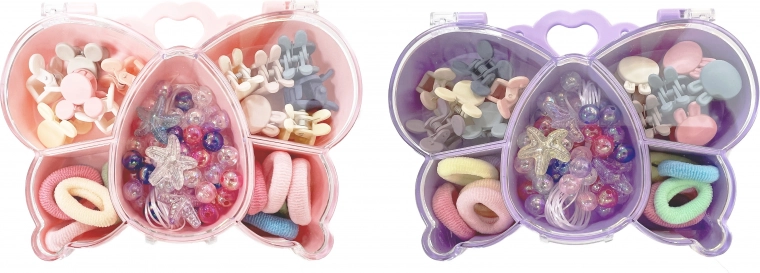 Sæt med modeaccessories i æske