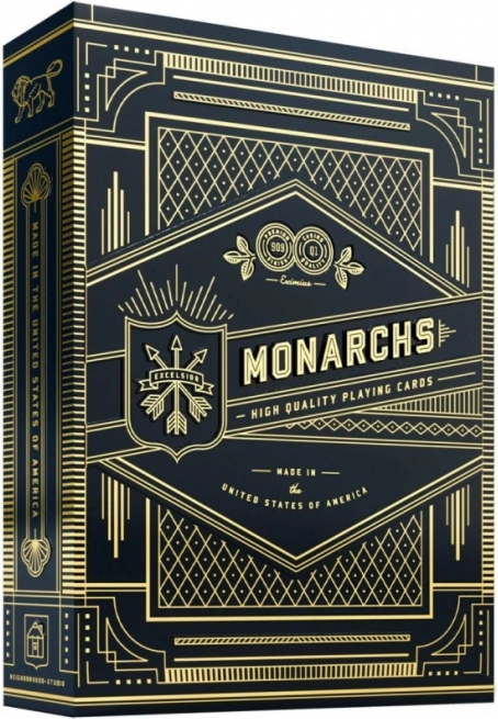 Monarchs Sorte Spillekort