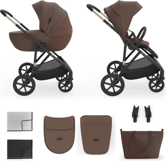 Kinderkraft kombivogn 2-i-1 Prime 3 velvet mocca