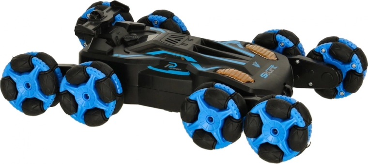 Fjernstyret bil med musik og lys, 8 hjul og gestusstyring